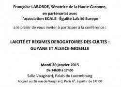 Laïcité et régimes dérogatoires des cultes en France : Guyane et en Alsace Moselle